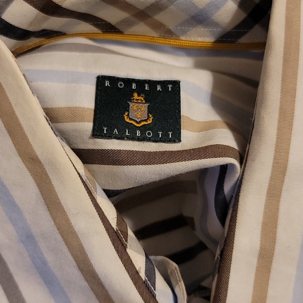 Robert Talbott Button-Down, Sz L - image 4